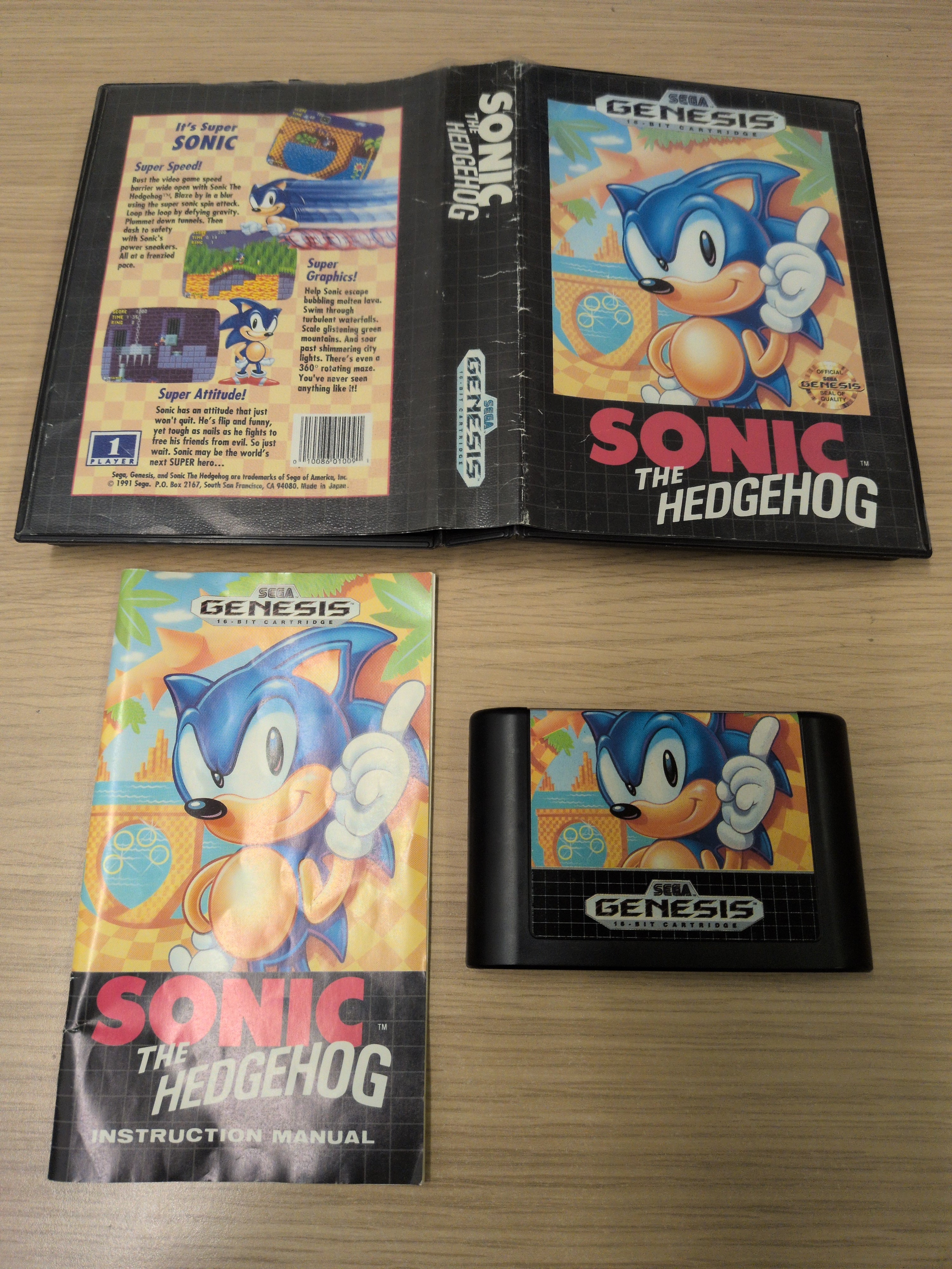 Sonic The Hedgehog Sega Genesis game Sonic The Hedgehog Sega Genesis game